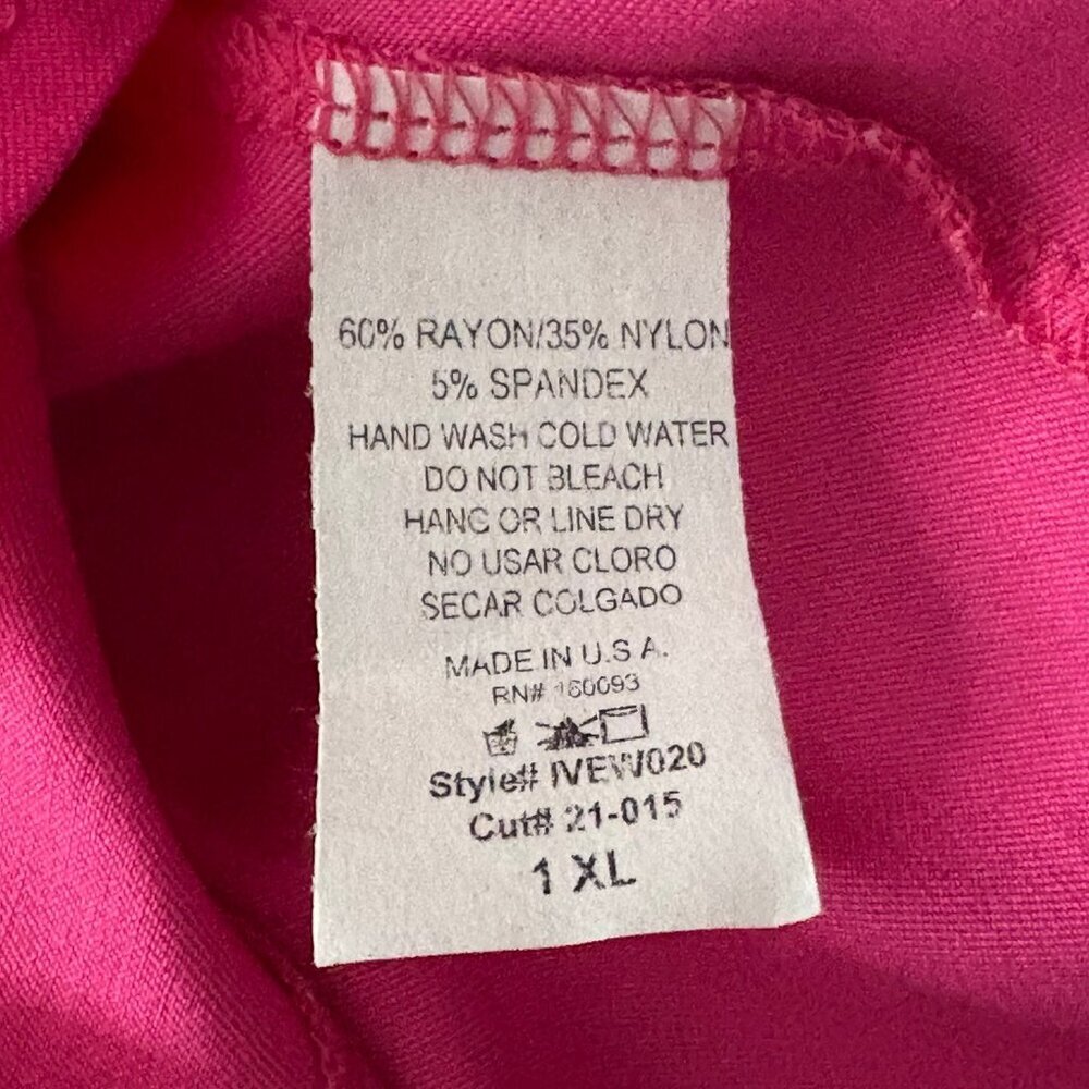 NWT‎ Designs by Olivia Pink Waistcoat Three Button Vest XL - Picture 6 of 6